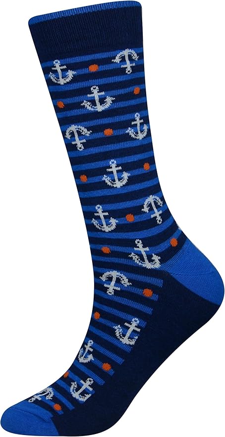 Cansok Men's 2/4 Packs Fun Crazy Novelty Dress Crew Socks