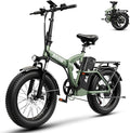 1000W Folding Electric Bike,48V 20AH Removable Battery E Bike,30+MPH,80 Miles Max Range Electric Bike for Adults,20" Fat Tire Foldable ebike,Adult Electric Bicycle for Commute Beach Snow
