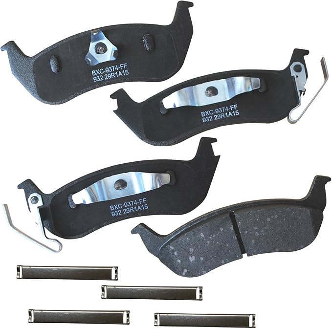 Bendix Premium SBC932 Ceramic Rear Brake Pads for Ford Grand Marquis 2004-2003, Mercury Grand Marquis 2011-2003