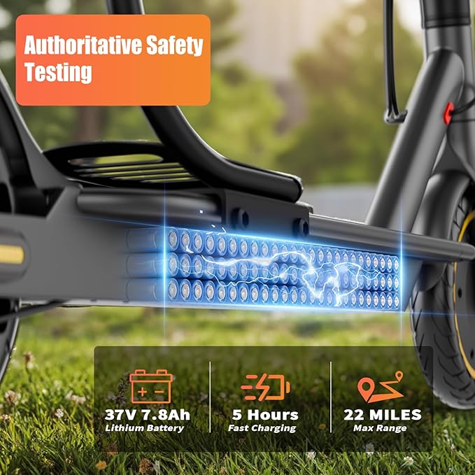 8.5" E Scooter for Adults 19/22 MPH 350/500W Motor 187.2/288.6/441WH Battery, Motorized Scooter Up to 22 Miles Range, Foldable Bearing 265 LBS/APP Control