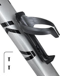 Mixed Bike Water Bottle Cage Holder, Carbon Fiber Reinforced, Lightweight Universal Road Bikes Cage Holder for MTB & Gravel Bicycles, Includes Mounting Screws & Tool, Easy Install, Black