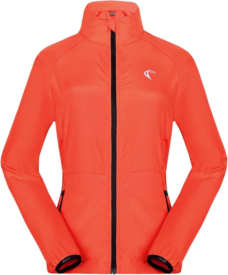 Women's Packable Windbreaker Jacket Resistant Convertible Cycling Running Jacket Lightweight Windproof Water