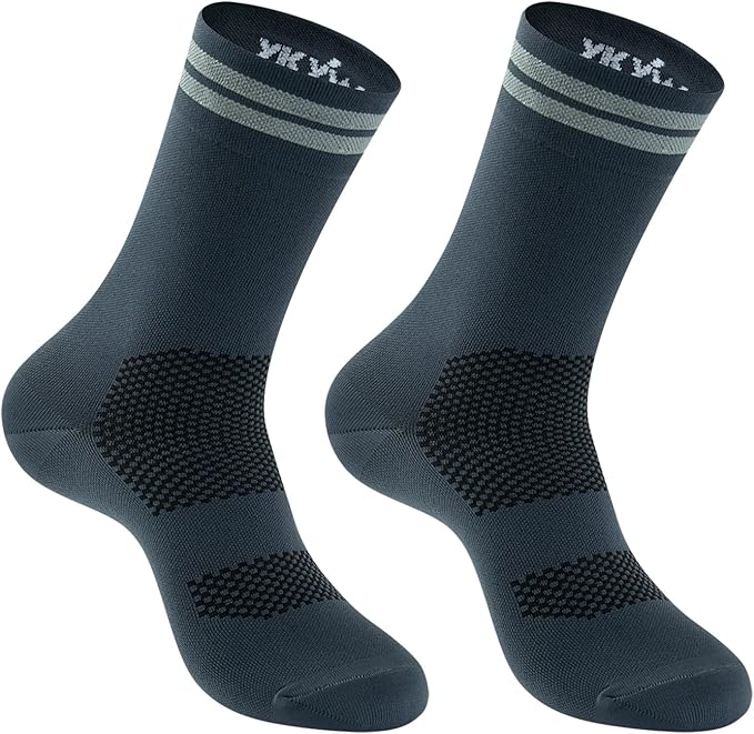 YKYWBIKE Cycling Socks for Men Women-Athletic Crew Bike Socks,Compression Biking Socks for Men Cycling,MTB Riding Socks