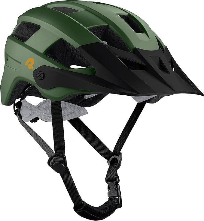 Retrospec Rowan Mountain Bike Helmet with Adjustable ErgoKnob Fit System - 14 Ventilation Ports, Removable Visor & EPS Foam Interior - Lightweight MTB Protection