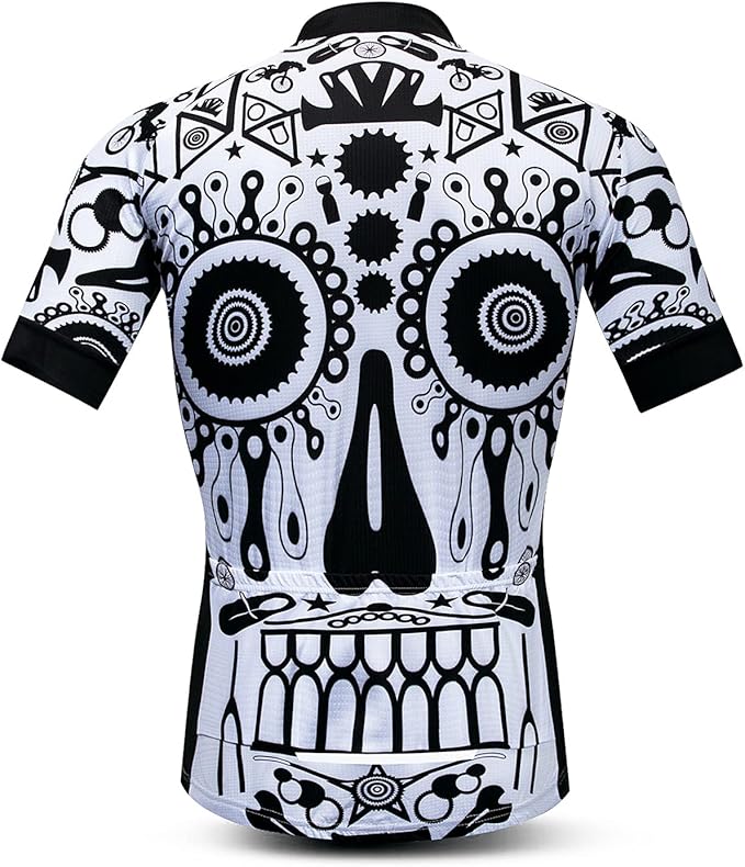 Men's Cycling Jerseys Tops Biking Shirts Short Sleeve Full Zipper Bike Clothing