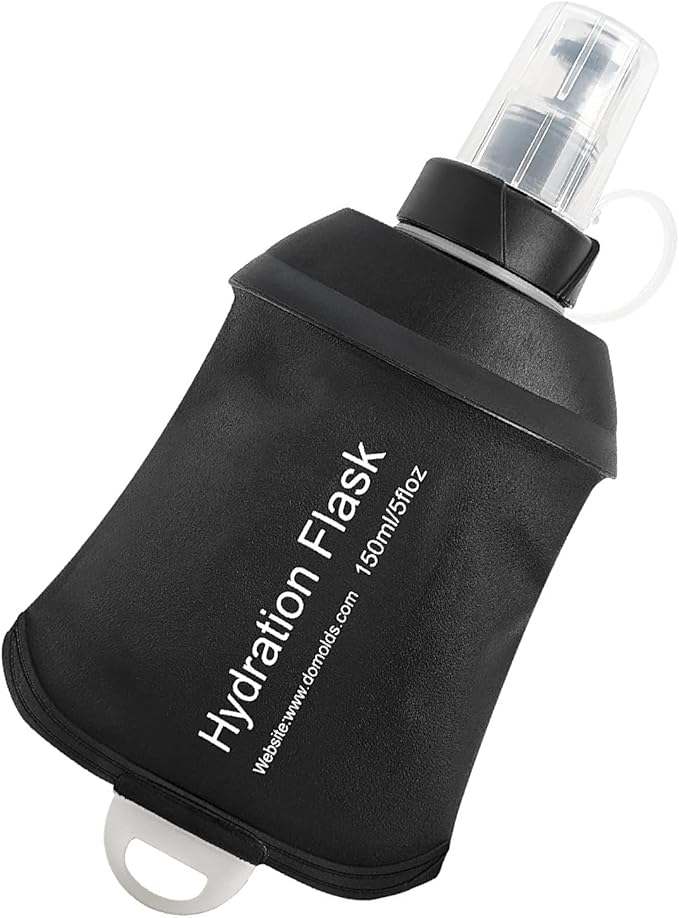 AXEN Soft Flask TPU Foldable Running Hydration Flask, Soft Collapsible Water Bottle for Hydration Pack Cycling Marathon Running Hiking