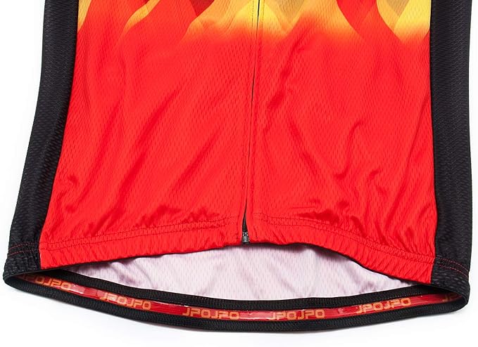 JPOJPO Men's Cycling Jersey Bike Shirt Short Sleeve MTB Summer Clothing Bicycle Tops Jacket S-3XL