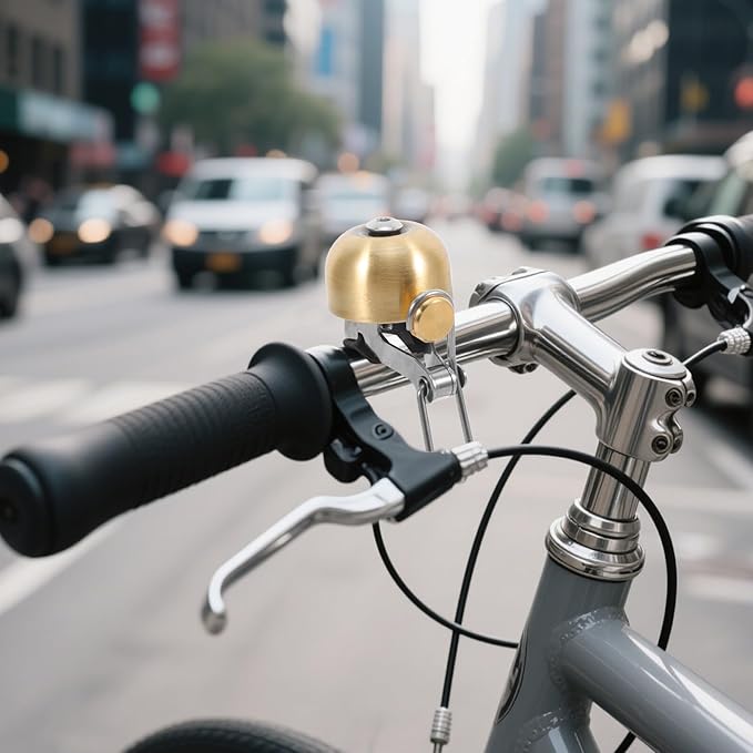 Retro Bike Bell Copper Alloy Vintage Cycling Bell Unique Sound Universal Bike Accessory Road Mountain Riding Safety