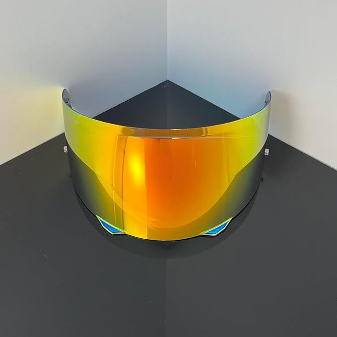 BSTOP i90 Face Shield Visor Sunscreen for HJC HJ-33 i90/i91,Helmet Visor Replacement Windshield Sunshield (Revo Deep Red-day useonly)