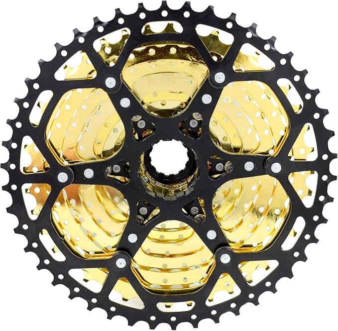 VG SPORTS 8/9/10/11/12 Speed Ultra-Light Bike Cassette for Mountain Bike 11-40T/11-42T/11-46T/11-50T/11-52T MTB Cassette Lightweight Aluminum Bracket Cassette