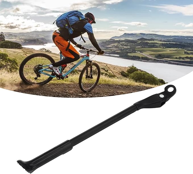 Adjustable Bike Kickstand - Aluminum Alloy Durable Stable Parking Stand for 22-29in Mountain and Road Bikes, CNC Machined High Strength Support