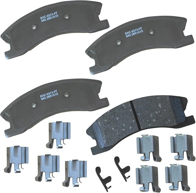 Bendix Premium SBC945 Ceramic Front Brake Pads for select Jeep Grand Cherokee 1999-2002 (models with Akebono Calipers), Jeep Grand Cherokee 2003-2004
