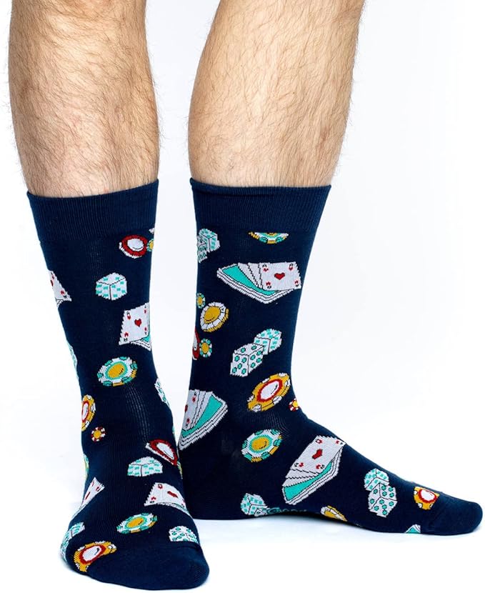 Good Luck Sock Novelty Crew Socks for Adults - For Men, Women and Teens