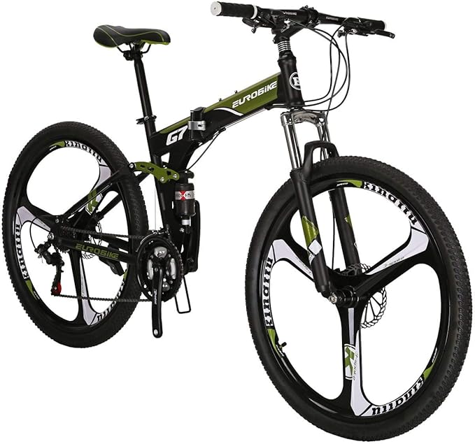 EUROBIKE Folding Bike, Folding Mountain Bike,Adult Bike,TSM G4/G7 Bicycle, 26/27.5Inch,Dual Disc Brake Bike | Bicycle, Dual Disc Brake Bike