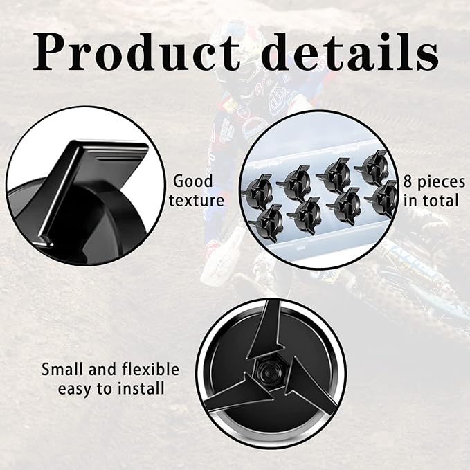 8pcs Motorcycle Helmet Screws - Motorcycle Helmet Visor Screws Helmet Accessories Visor Screw Kit