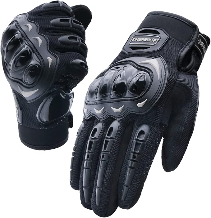 Motorcycle Gloves Touch Screen Full Finger Riding Gloves Knuckle Protection for Men and Women for Dirt Riding, Road Racing, Cycling, Climbing Work Outdoor Sports