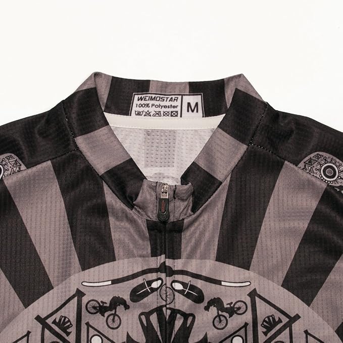 Cycling Jersey Men Full Zip Bike Shirt Racing Top Bicycle Clothing