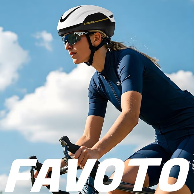 Favoto Smart Bike Helmet with Light – Dual Shell CPSC Certified Ebike Helmet with Turn Signals for Road Cycling City Commuting