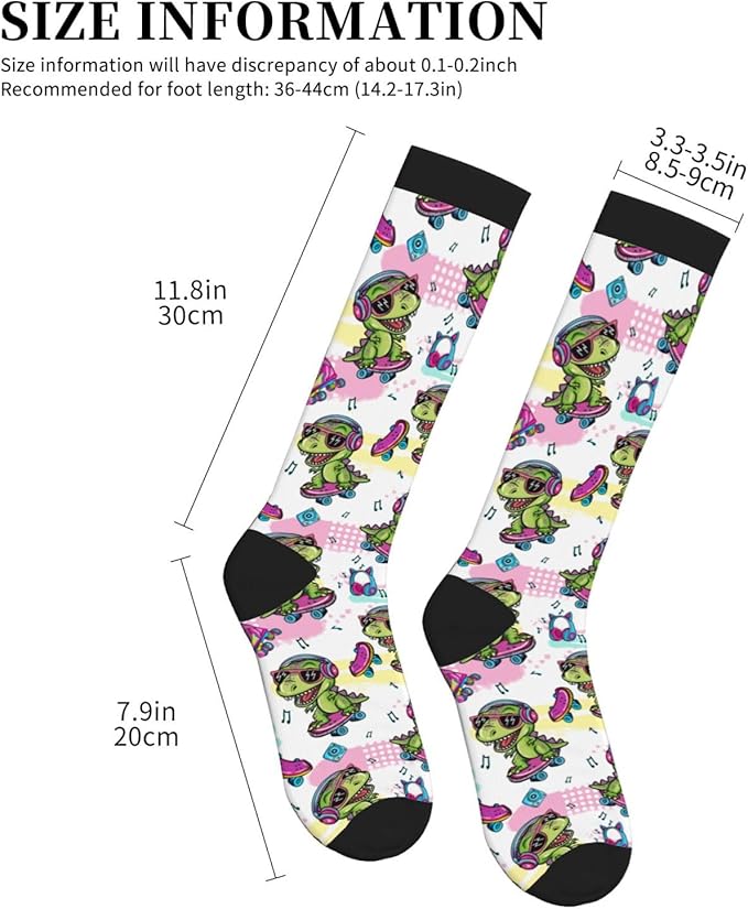 bassyil Compression Socks for Women & Men Circulation 15-20 mmHg Knee High Best Support for Nurses Travel Running Athletic