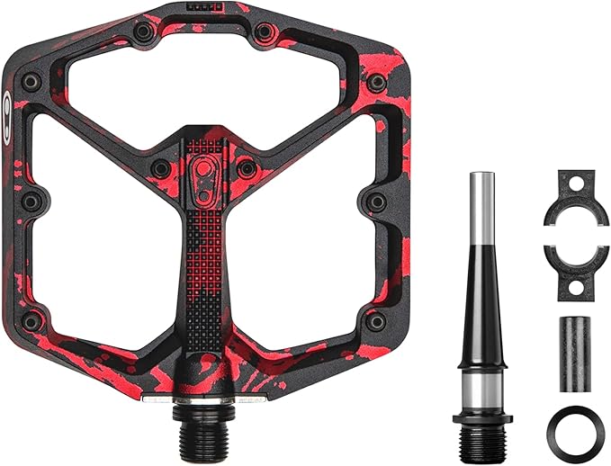 Crankbrothers Stamp Flat MTB Pedals - Size-Specific, Lightweight, Versatile, Durable Bike Pedals