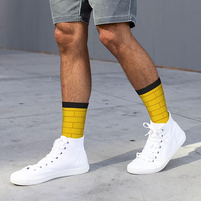 Crew Athletic Socks Funny Crazy Casual Sports Novelty Dress Socks for Women Men Running Hiking