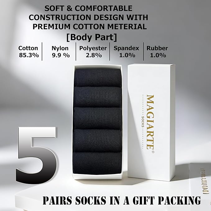 MAGIARTE Womens Mini Crew Ankle Socks Athletic Casual Cotton Socks for Women