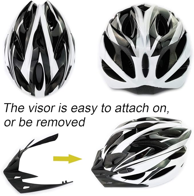 UPANBIKE Adult Bike Helmet - One-Piece Adjustable Safety Protection for Mountain & Road Bikes