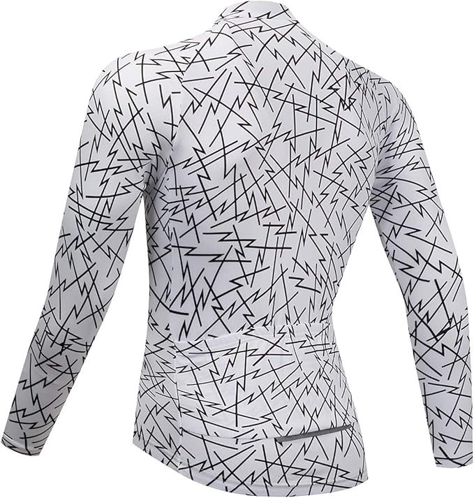Coconut Ropamo CR Long Sleeve Cycling Jersey Mens, 3+1 Zipper Pockets Bicycle Tops Quick Dry Breathable Biking Shirt