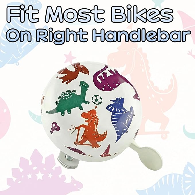Bike Bell for Kids & Adults, Cute Bicycle Bell with Loud Crisp Sound, Cycling Accessory for Most Bikes, Durable Adjustable Size Easy to Install