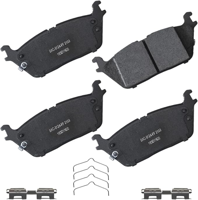 Bendix Premium SBC2169 Ceramic Rear Brake Pads for Jeep Grand Wagoneer 2024-2022, Grand Wagoneer L 2024-2023, Wagoneer 2024-2022, Wagoneer L 2024-2023, Ram 1500 2024-2019
