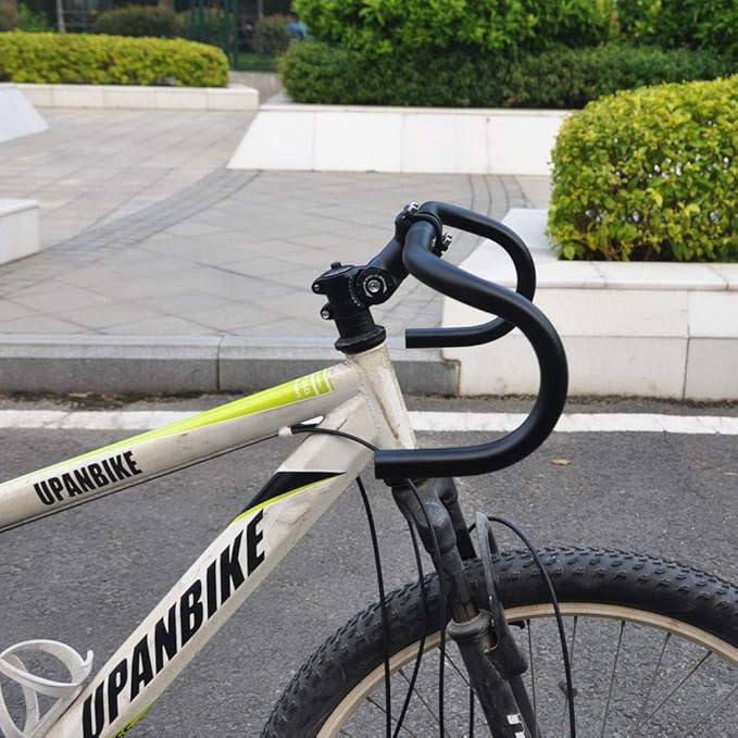 UPANBIKE Fixed Gear Bike Road Bicycle Drop Bar Bent Handlebar Aluminum Alloy 25.4mm 31.8mm