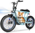 Caroma Peak 1200W/1000W/800W/500W Electric Scooter with Seat,16"/20" Fat Tire Ebike All-Terrain,Max 30Miles&20MPH Electric Scooter Adults,Electric Motorcycle Adults with Storage Basket for Cargo&Pets