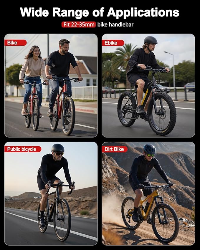 ONVIAN 2 in 1 Bike Alarm with Taillight, USB Rechargeable 105dB Anti-Theft Bicycle Alarm Brake Sensing Rear Light, IP65 Waterproof 4 Modes Safety Flash,Vibration Sensor Ebike Warning 1.5H Fast Charge