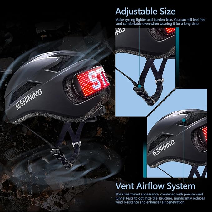 AIGLUN Smart Bike Helmet | Speed Display and Back LED Lights with Turn Signals| Road Bicycle Helmets for Adults: Men, Women