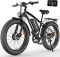 GREATWORK 52V 5000W Peak Dual Motor Electric Bike for Adults, 1300Wh Battery, Up to 45MPH & 100 Miles Range, 26" x 4.0 Fat Tire Electric Dirt Bike with Suspension, Mountain E-Bike for Men Women