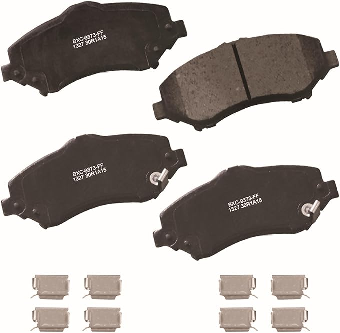 Bendix Premium SBC1327 Ceramic Front Brake Pads for select Chrysler Town & Country, Dodge Grand Caravan, Journey, Nitro, Jeep Liberty, Wrangler, Ram C/V, VW Routan (models without Heavy Duty Brakes)