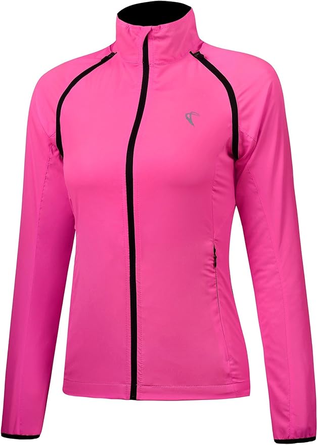 Women's Packable Windbreaker Jacket Resistant Convertible Cycling Running Jacket Lightweight Windproof Water
