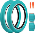 20 x 2.4 inch Bike tire Blue BMX tire 20 inch 2 Pack 20 Bike Tires,Kids Bike Tires Folding Replacement Tires Suitable for Bicycle Tires 20x2.35 20x2.4,20x2.5,3 Colors