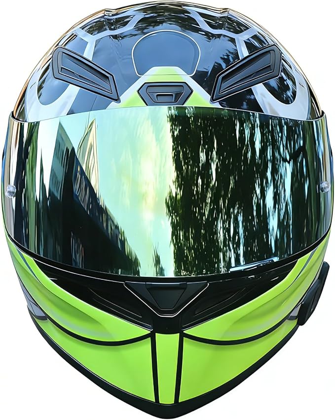 Motorcycle Helmet Visor for AGV K1 K1S K3SV K5 K5S, Anti-Scratch UV Protected Full Face Shield, High-Definition Tinted Mirror PC Lens, Day Riding (Gold)