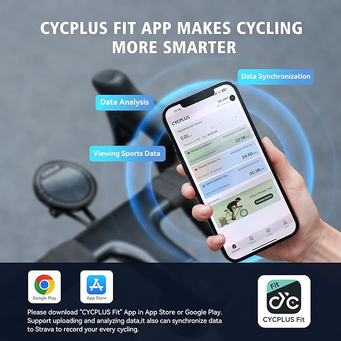 CYCPLUS GPS Bike Computer, Wireless Cycling Computer, ANT+ Bluetooth Bicycle Speedometer Odometer IPX6 Waterproof, Rechargeable with 2.5″ Screen for Bikers Outdoor Cycling (New Upgraded)