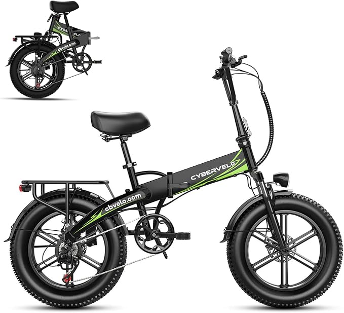 1000W Folding Electric Bike for Adults,75+ Miles,30+MPH,48V 20.8Ah Removable Battery,20" Fat Tire Electric Bike,Front Suspension 7-Speed Commuter Ebike,UL Certified