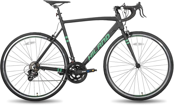HILAND Adult Road Bike 700c Racing Bike with 14 Speeds, Aluminum Frame, Caliper Brake, City Commuter Bicycle for Women Men