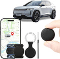 GPS Tracker for Cars （Only Android ） Strong Magnetic, No Monthly Fee, Waterproof, 365-Day Battery, Mini & Hidden Vehicle Tracker (Black 1 Set)