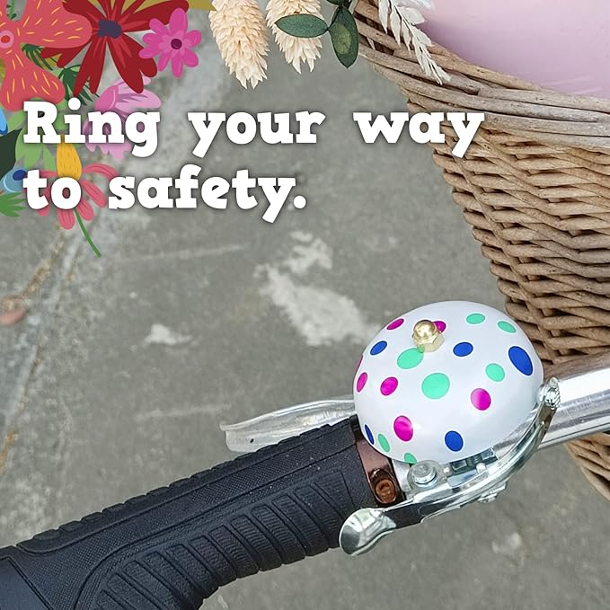 ONIPAX Bike Bell Classic Loud Crisp Bicycle Bells for Cruiser Bike Beach Bike Women