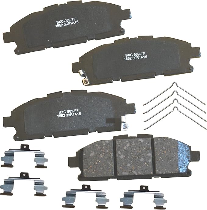 Bendix Premium SBC1552 Ceramic Front Brake Pads for Nissan Quest 2017-2011