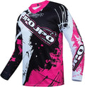 JPOJPO Men's Mountain Bike Jersey Long Sleeve MTB Off-Road Racing Downhill Motocross Shirts Quick Dry&Moisture-Wicking Tops