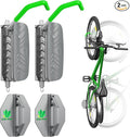 Swivel Bike Wall Mount Rack, Bike Hangers for Garage, 150° Swivel & Space-Saving Vertical Bike Hangers for Storage, Sturdy Bike Stand Holds Up to 66lbs, Easy to Install，2Pack