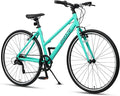 AVASTA Populus 700C Road Bike for Women with Kickstand, 15 17 Inch Lightweight Step Through Aluminum Alloy Frame, 7-Speed Drivetrain, Multiple Colors