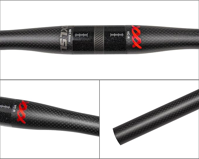Carbon Handlebars, Mountain Bike Handlebars, Riser Bars 31.8mm 3K Matt Glossy 680mm 700mm 720mm 740mm 760mm MTB Handlebars for Mountain Bikes,Road Bike