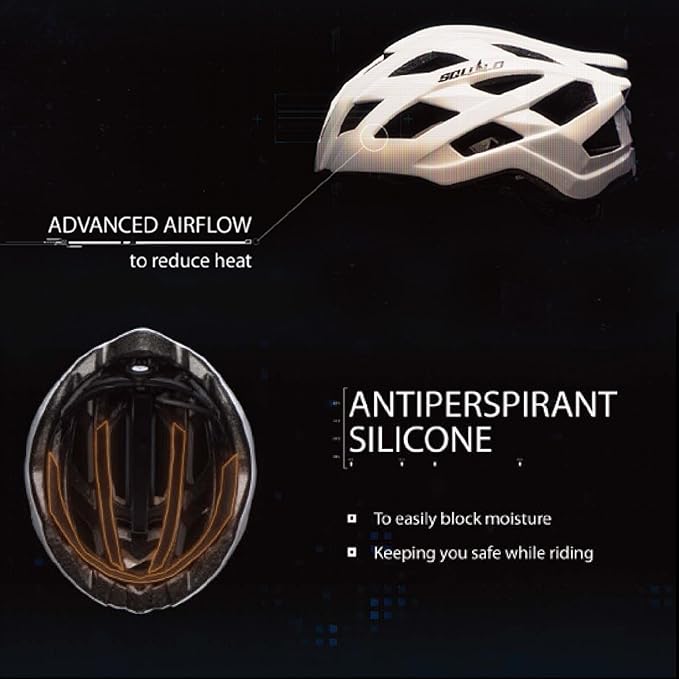SQUALO Oscar Aerodynamic Bike Helmet, Lightweight 250g Road Cycling & Triathlon Helmet for Men Women, Wind Tunnel Tested with CFD Optimization, Adjustable Dial & 22 Vents for Speed & Cooling
